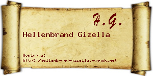 Hellenbrand Gizella névjegykártya
