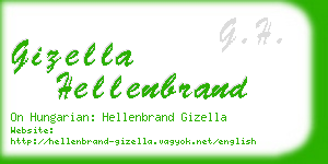 gizella hellenbrand business card